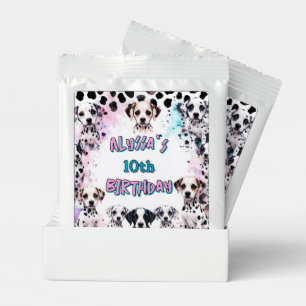 Adorable Dalmatian Puppy Watercolor Birthday  Lemonade Drink Mix