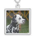Adorable Dalmatian Silver Plated Necklace