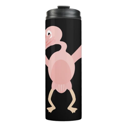 Adorable Dancing Flamingo Gift Idea Thermal Tumbler