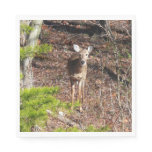 Adorable Deer in the Woods Nature Photography Napkins