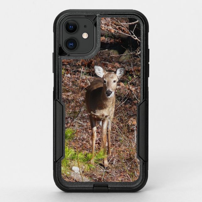 Adorable Deer in the Woods Nature Photography Otterbox iPhone Case (Back)