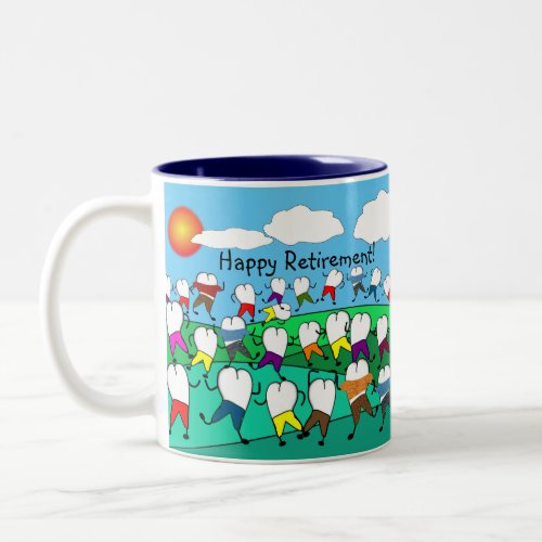 Adorable Dental Retirement  Two_Tone Coffee Mug