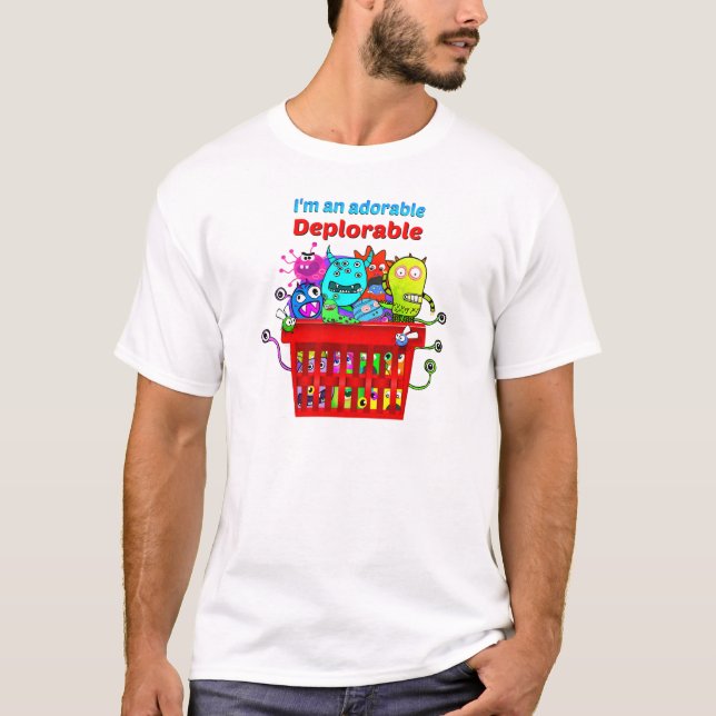 Adorable Deplorable, Basket of Deplorables T-Shirt (Front)
