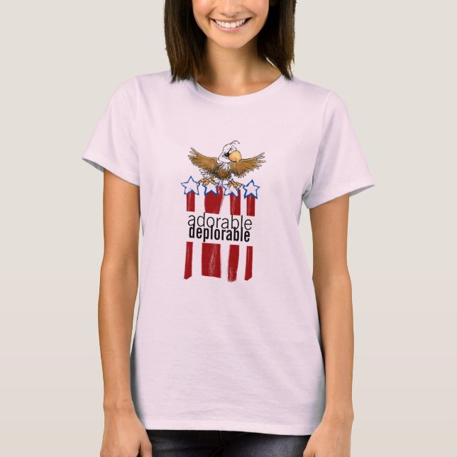 Adorable Deplorable for Trump T-Shirt (Front)