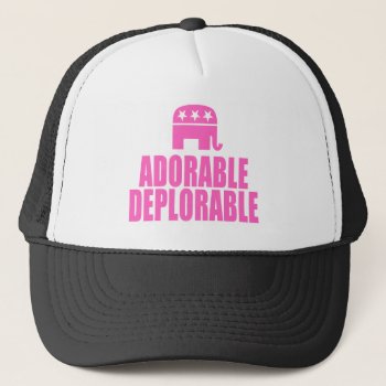 Adorable Deplorable Trucker Hat by etopix at Zazzle