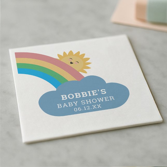 Adorable Dinosaur Baby Shower Welcome Paper Napkin (Creator Uploaded)