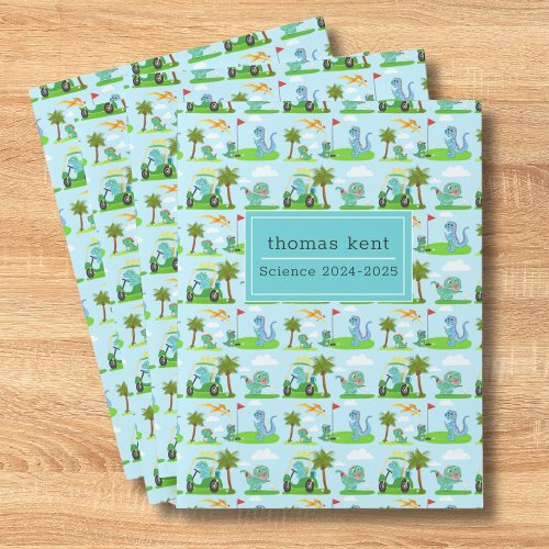   Adorable Dinosaur Golf Kids Pattern  Pocket Folder