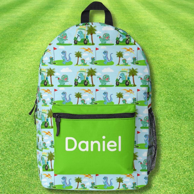   Adorable Dinosaur Golf Kids Pattern  Printed Backpack (Creator Uploaded)