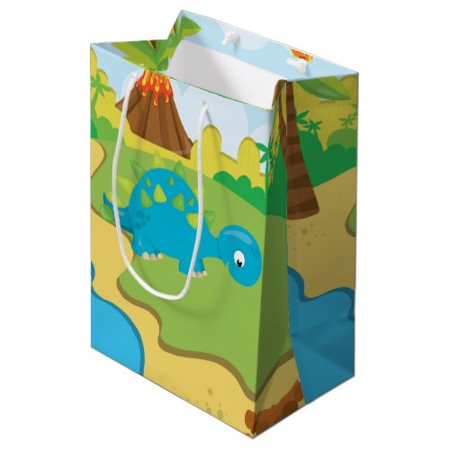 Adorable Dinosaur Medium Gift Bag