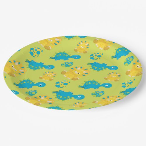 Adorable Dinosaur Paper Plates