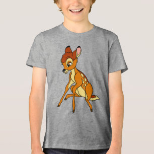 Adorable Disney Bambi Sitting Tri-Blend Shirt