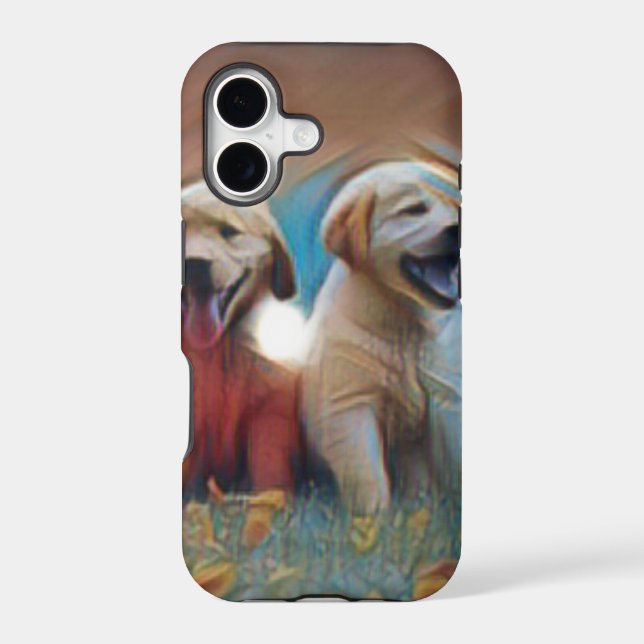 Adorable Dog Artwork Iphone Case (Back)