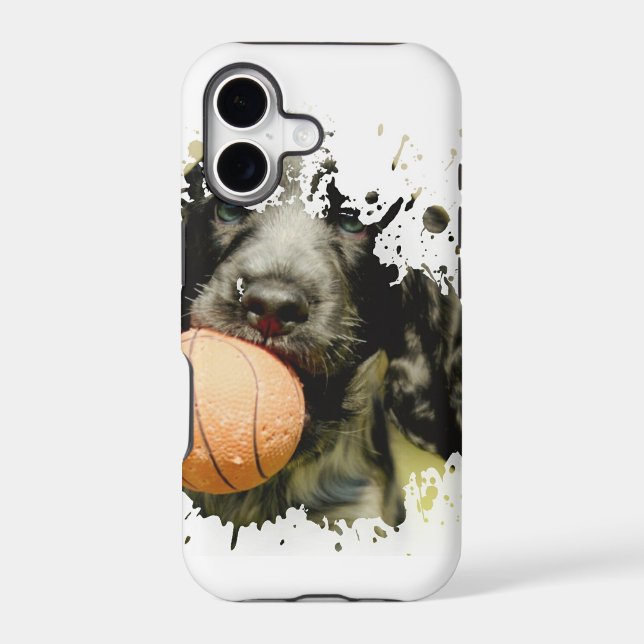 Adorable Dog Artwork Iphone Case (Back)