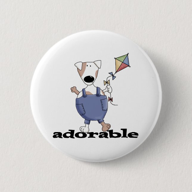 ADORABLE DOG BUTTON (Front)