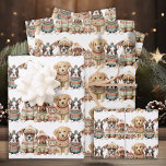 Adorable Dog Cat Pets Knitted Sweaters Christmas Wrapping Paper Sheets<br><div class="desc">Are you looking for the perfect card to send this holiday season to all of your animal-loving friends and family? Look no further than our collection of adorable and festive pet-themed holiday cards! Whether you're a dog groomer, pet sitter, veterinarian, or just a proud owner of a furry friend, our...</div>