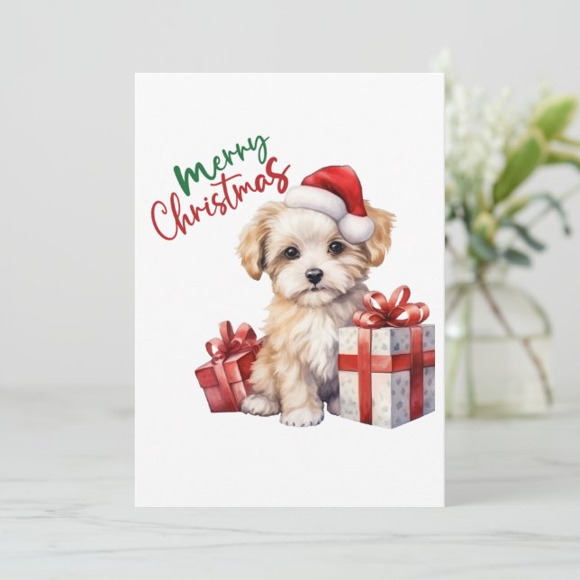 Adorable Dog Christmas Cards (Standing Front)