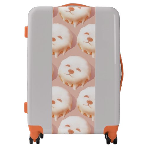 Adorable Dog Face Donut Luggage