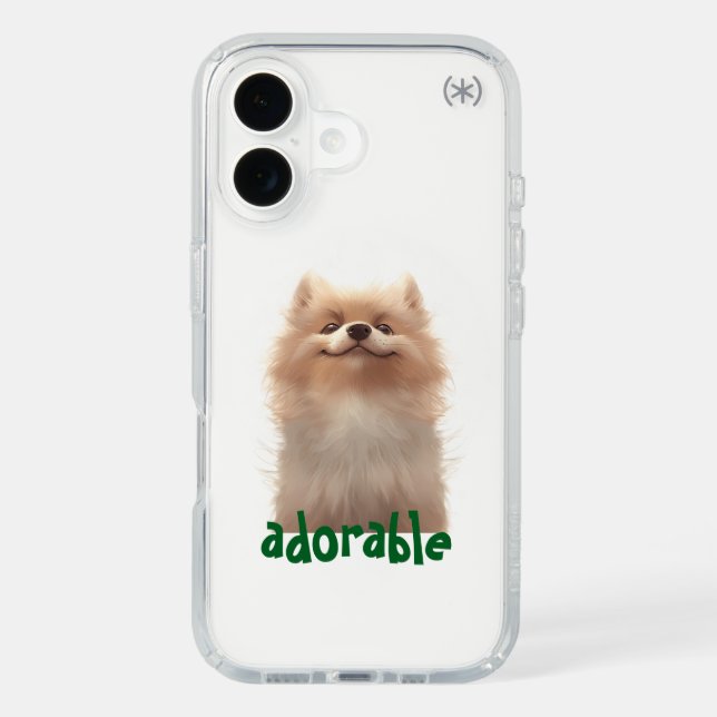 Adorable Dog Illustration Phone Case (Front)