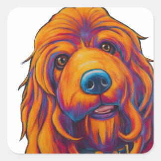 Adorable Dog Image Stickers & Labels – Pet Lover