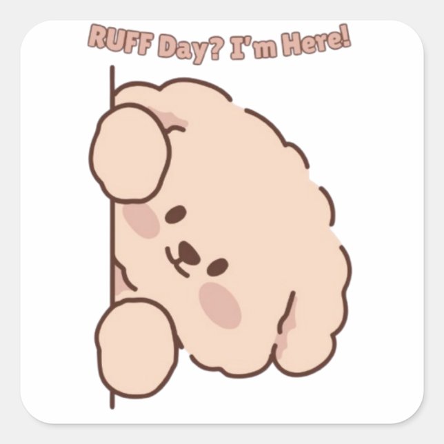 Adorable Dog Lover Sticker  (Front)