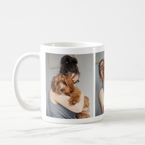 Adorable Dog Lovers Photo Collage Mug