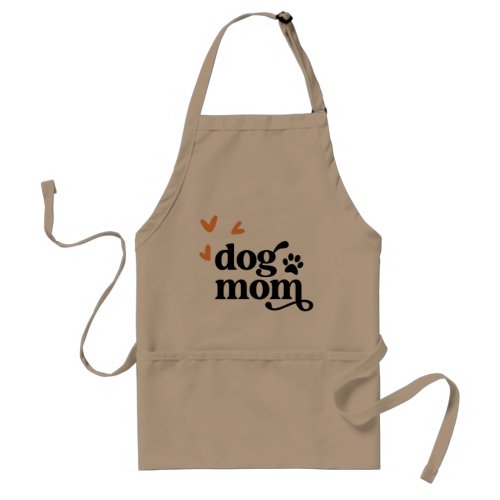 Adorable Dog Mom Apron with Pockets