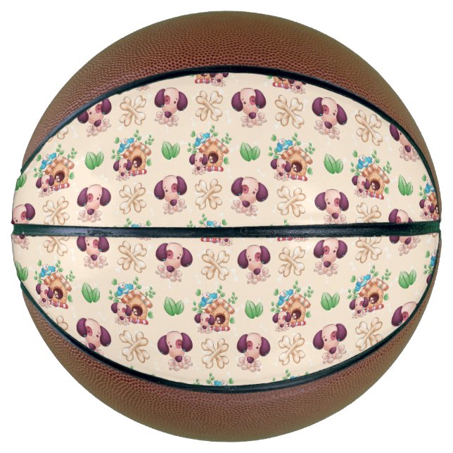 Adorable Dog Pattern  Basketball (Front)
