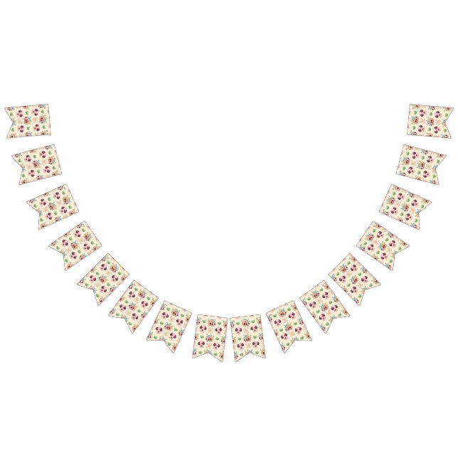 Adorable Dog Pattern  Bunting Flags (All)