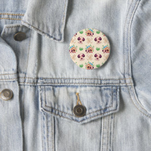 Adorable Dog Pattern Button