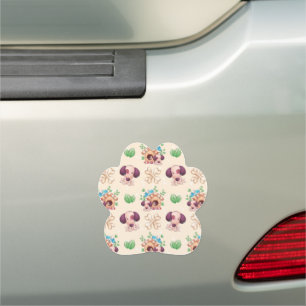 Adorable Dog Pattern Car Magnet
