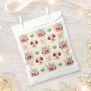 Adorable Dog Pattern  Favor Bag