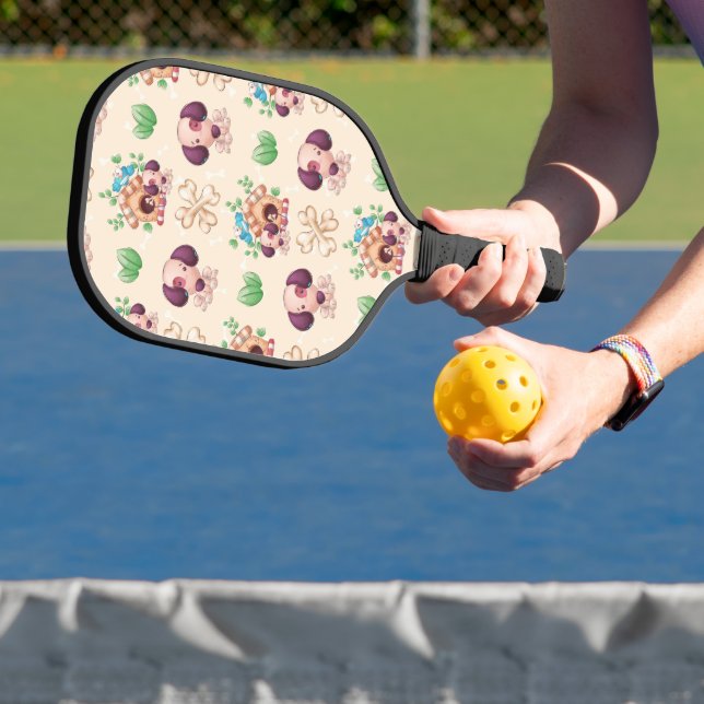 Adorable Dog Pattern  Pickleball Paddle (Insitu)
