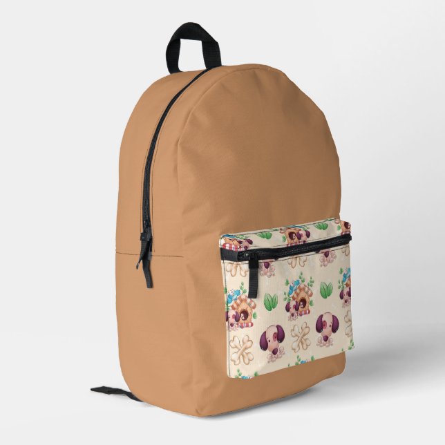 Adorable Dog Pattern  Printed Backpack (Back Corner Left)