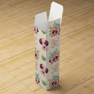 Adorable Dog Pattern Wine Box