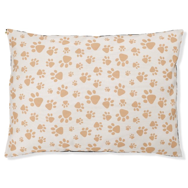 Adorable Dog Paw Print Pet Bed (Front)