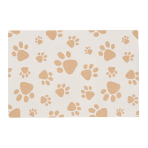 Adorable Dog Paw Print Placemat