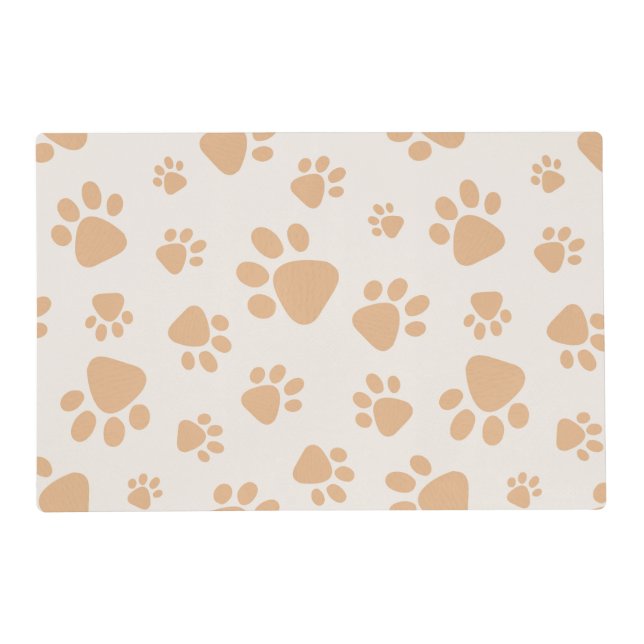 Adorable Dog Paw Print Placemat (Front)