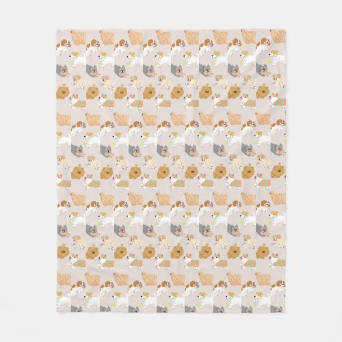 Adorable dog print blanket Fleece Blanket