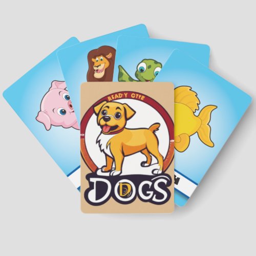 Adorable Dog Print Playing Cards 