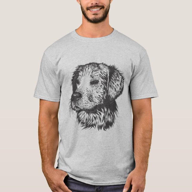 "Adorable Dog Print Shirt for Pet Lovers" (Front)