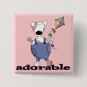 Adorable Dog T-shirts and Gifts Button