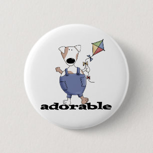 Adorable Dog T-shirts and Gifts Pinback Button