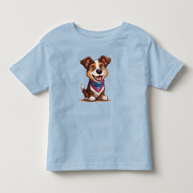 Adorable dog toddler t-shirt (Front)