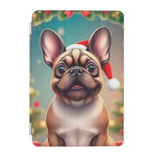Adorable Dog Wearing Santa Hat iPad Mini Cover