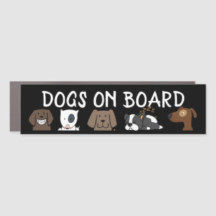 Adorable Dogs On Board CAR MAGNET