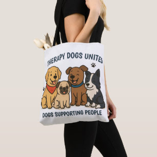 Adorable Dogs Supporting People TDU Tote Bag
