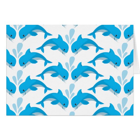 Adorable Dolphins Cards (Front Horizontal)