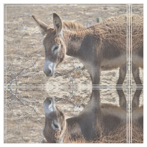 Adorable Donkey Fabric