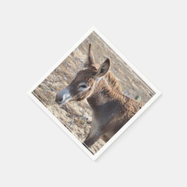 Adorable Donkey Napkins (Corner)