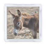 Adorable Donkey Silver Finish Lapel Pin